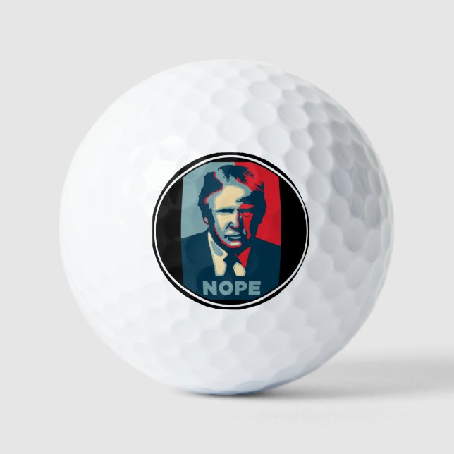 Pelotas De Golf Trump Nope Golf Ball (Anverso)