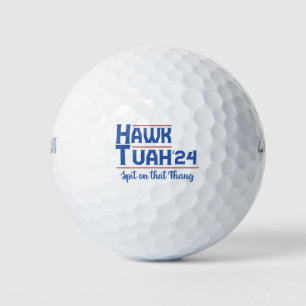 Pelotas De Golf Trump presidencial con halcón escupiendo sobre eso