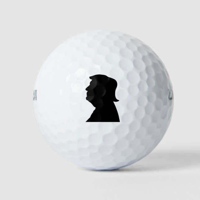 Pelotas De Golf Trump Silhouette popular (Anverso)