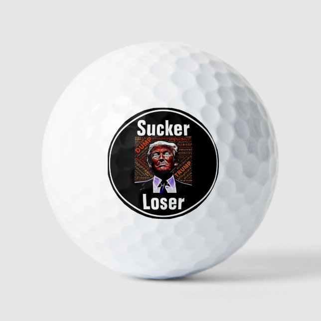 Pelotas De Golf Trump Sucker/Loser Golf Ball (Anverso)