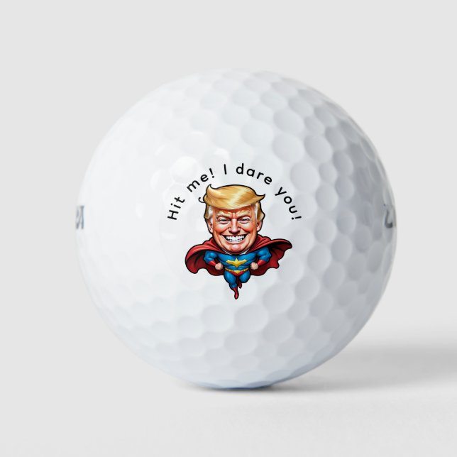 Pelotas De Golf Trump Super Hero Personalizado (Anverso)