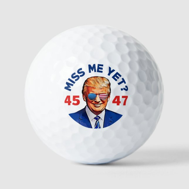 Pelotas De Golf Trump todavía me extraña, contra Biden Trump 2024 (Anverso)
