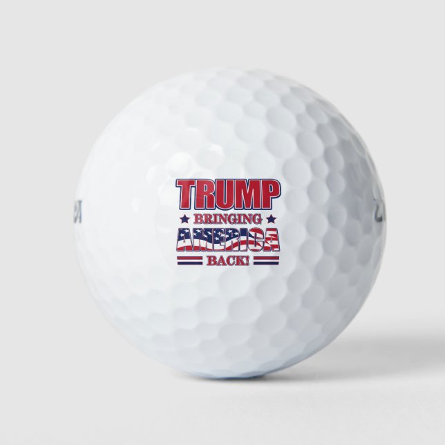 Pelotas De Golf Trump trae de vuelta a Estados Unidos (Anverso)