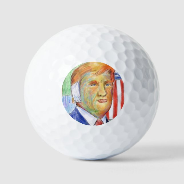 Pelotas De Golf Trump Van Gogh (Anverso)