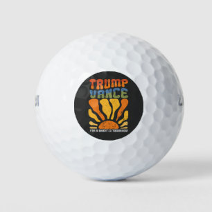 Pelotas De Golf Trump vota por un futuro mejor para el retro boho