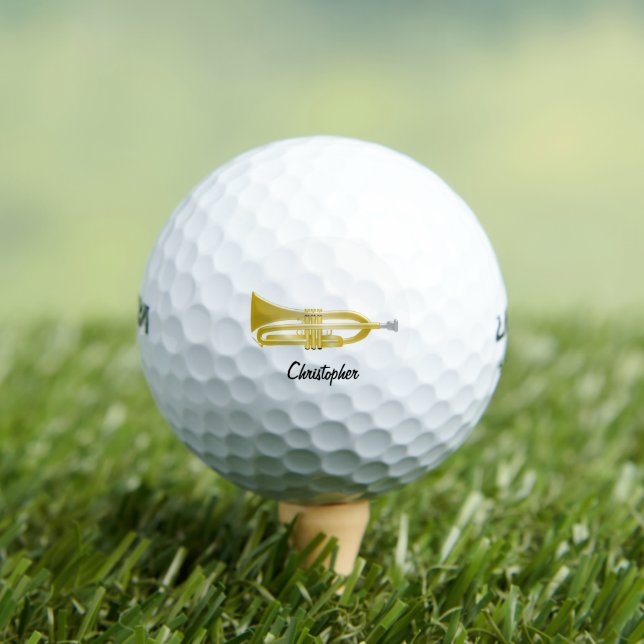Pelotas De Golf Trumpet Design (Camiseta in situ)