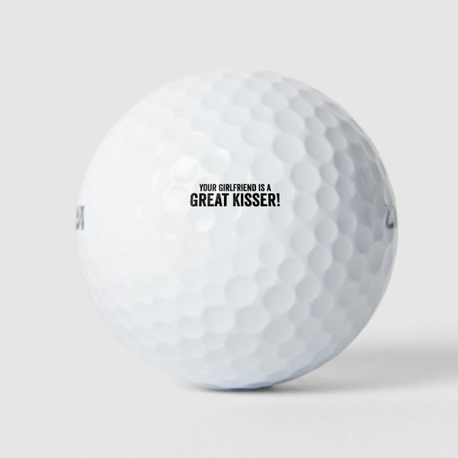 Pelotas De Golf Tu Novia Es Una Gran Besadora (Anverso)