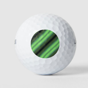 Pelotas De Golf Tubos a cuadros verdes y amarillos de Kenneth Yonc