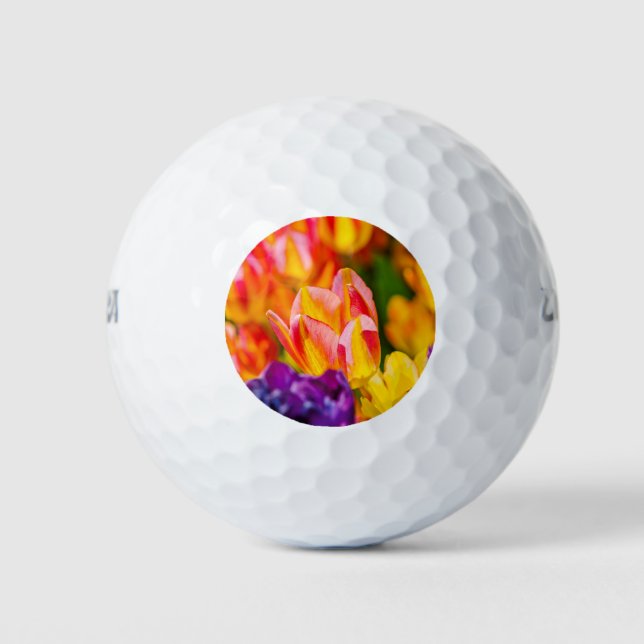 Pelotas De Golf Tulipanes Encantadores (Anverso)