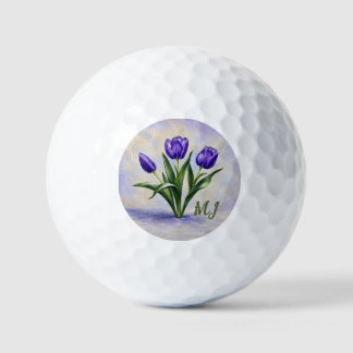 Pelotas De Golf Tulipanes púrpura