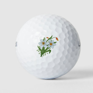 Pelotas De Golf Tulipanes y Narcisos Flores