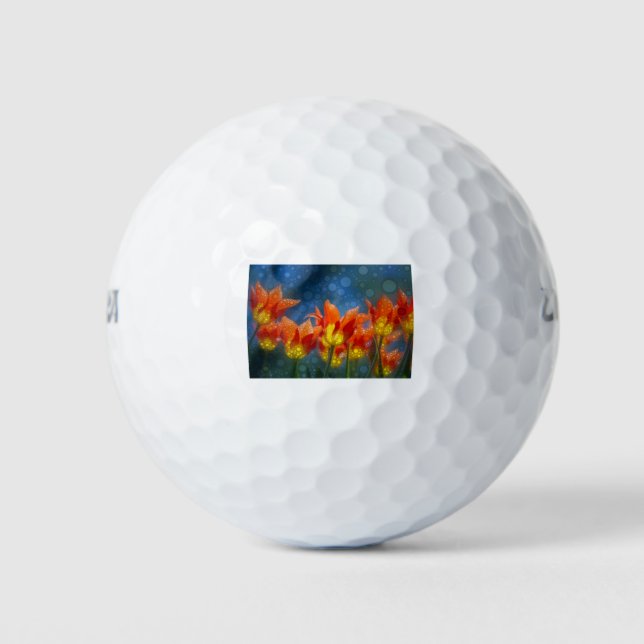 Pelotas De Golf Tulipanos (Anverso)