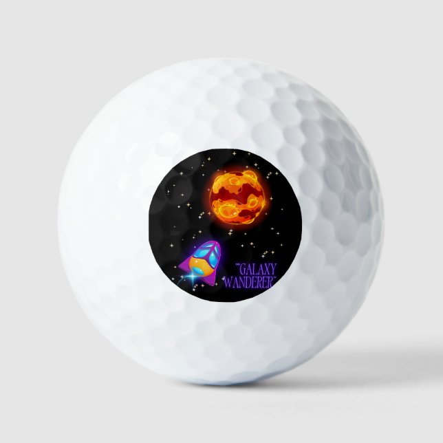 Pelotas De Golf Tumbler Aislado De Galaxy Wanderer (Anverso)