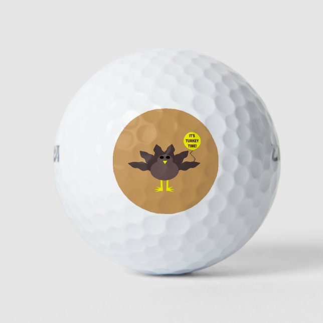 Pelotas De Golf Turco Time Thankde Golf Ball (Anverso)