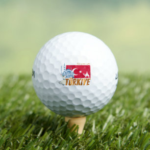 Pelotas De Golf Türkiye Istanbul Vintage Flag Turkey Souvenir