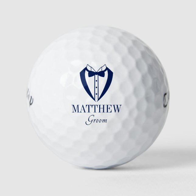Pelotas De Golf Tuxedo Groom (Anverso)