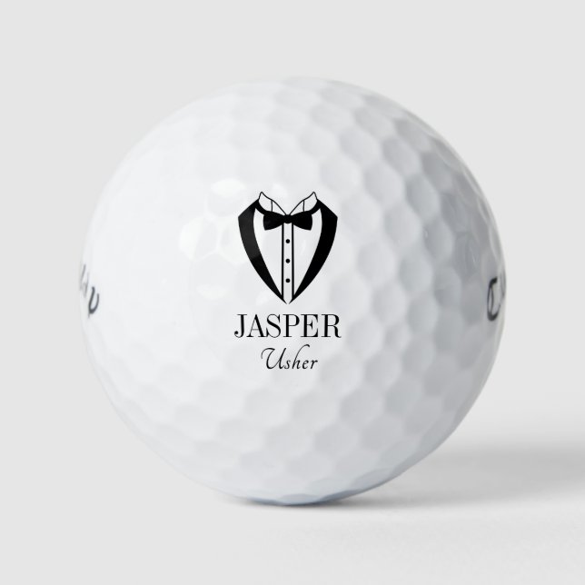 Pelotas De Golf Tuxedo Usher (Anverso)