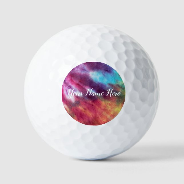 Pelotas De Golf Tye Dye # 10 (Anverso)