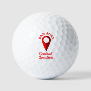 Pelotas De Golf Ubicación central del Chiste de papá