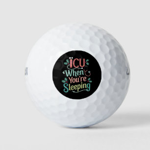 Pelotas De Golf UCI Cuando estás durmiendo Enfermera de UCI Navida