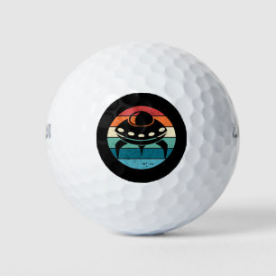 Pelotas De Golf UFO Retro Sunset