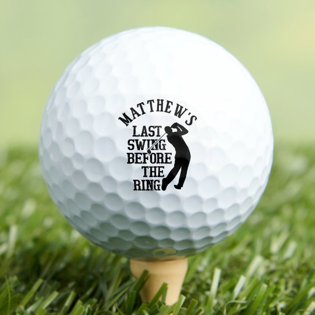 Pelotas De Golf Última Fiesta de Soltero (Last Swing Bachelor Party Golf Balls)
