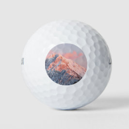Pelotas De Golf Última luz solar en la montaña Storžič, Eslovenia