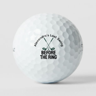 Pelotas De Golf Último Swing Antes de la Ducha Nupcial del Anillo