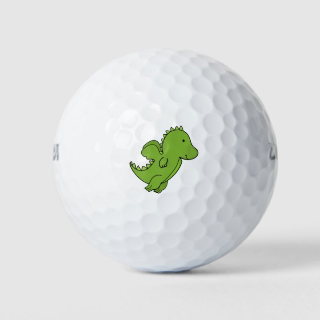 Pelotas De Golf Un dragón lindo (Anverso)