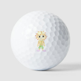 Pelotas De Golf Un niño pequeño y gracioso