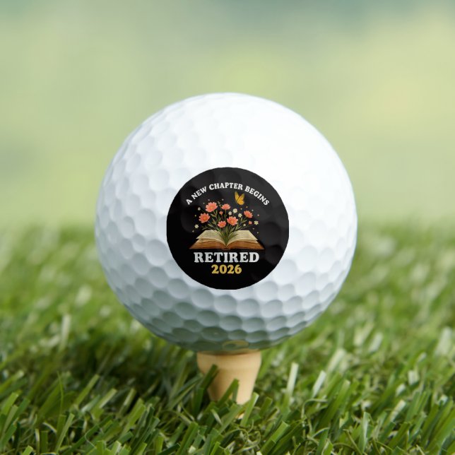 Pelotas De Golf Un Nuevo Capítulo Comienza Jubilado 2026 (Camiseta in situ)