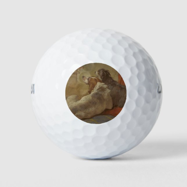 Pelotas De Golf Un perro y un collie con barba (dos perros) (anima (Anverso)