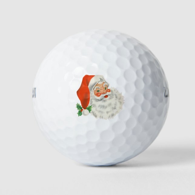 Pelotas De Golf Un Santa retro (Anverso)