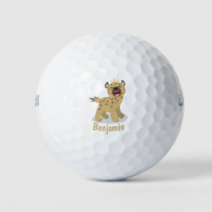 Pelotas De Golf Una chiflada hiena riéndose del ilustracion person