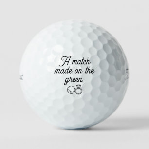 Pelotas De Golf 'Una pareja hecha en el green' Set de regalos de f