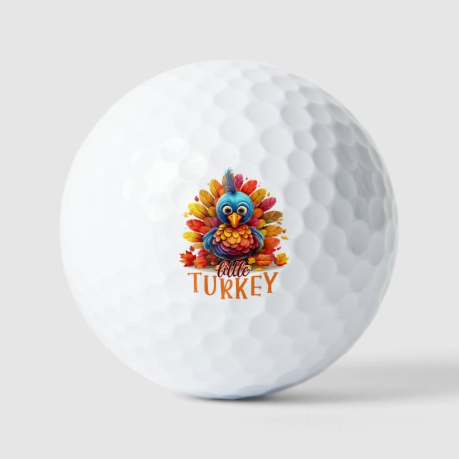 Pelotas De Golf Una Turquía de Acción de Gracias (Anverso)