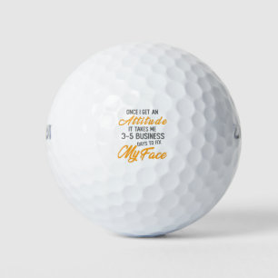 Pelotas De Golf Una vez que adquiero una actitud, me toma de 3 a 5