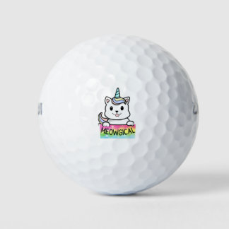 Pelotas De Golf Unicat Caticorn Meowgon Unicorn Cat Men Women Bo