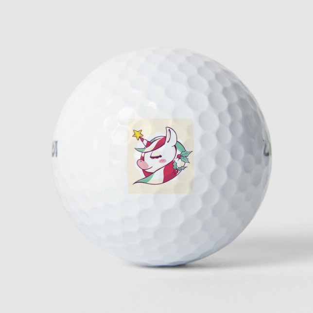 Pelotas De Golf Unicorn navidades (Anverso)