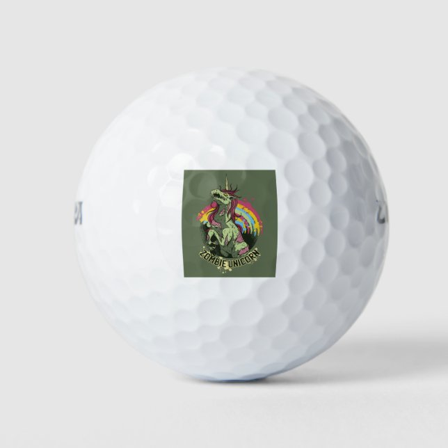 Pelotas De Golf Unicorn zombie (Anverso)