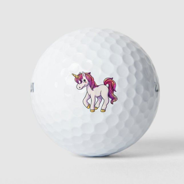 Pelotas De Golf Unicornio (Anverso)