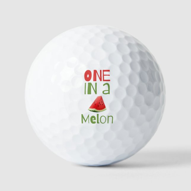 Pelotas De Golf Uno en un melón (Anverso)