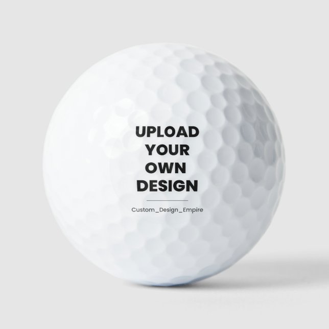 Pelotas De Golf Upload Your Own Design Here | Custom Template (Anverso)
