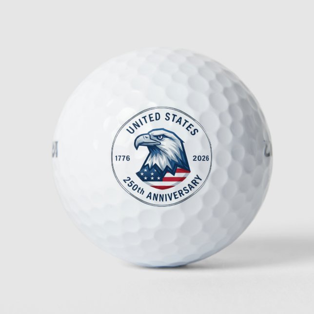 Pelotas De Golf USA 250th Anniversary 1776-2026 (Anverso)