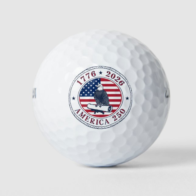 Pelotas De Golf USA 250th Anniversary 1776-2026 (Anverso)