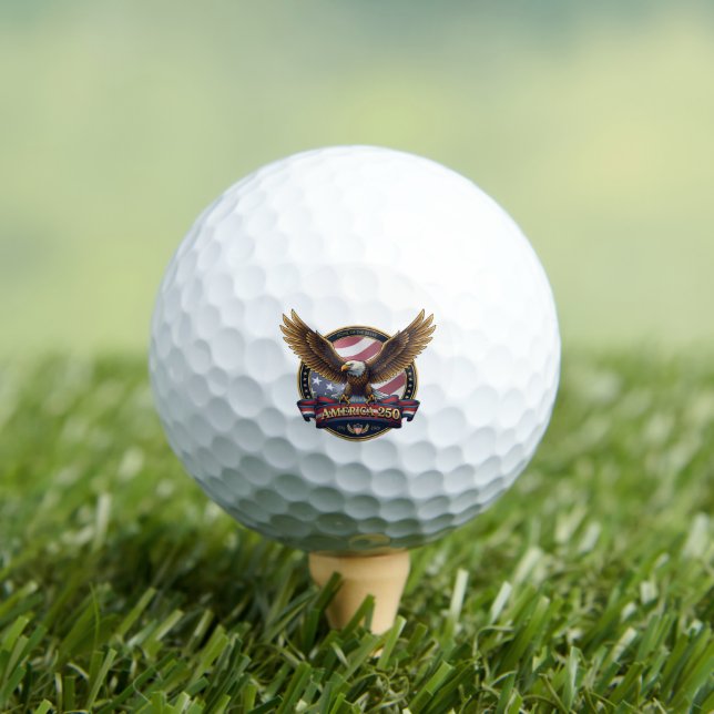 Pelotas De Golf USA 250th Anniversary Event (Camiseta in situ)