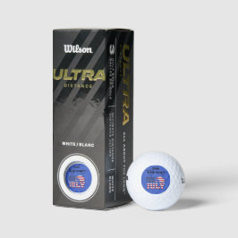 Pelotas De Golf USA 250th Birthday Anniversary