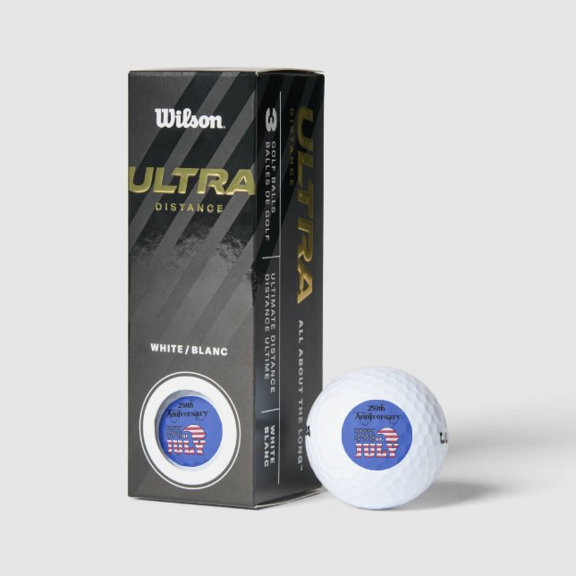 Pelotas De Golf USA 250th Birthday Anniversary (Embalaje)
