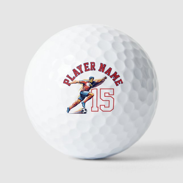 Pelotas De Golf USA Soccer Eagle Athlete Patriotic National Team  (Anverso)