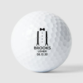 Pelotas De Golf Usher Black Bow Tie